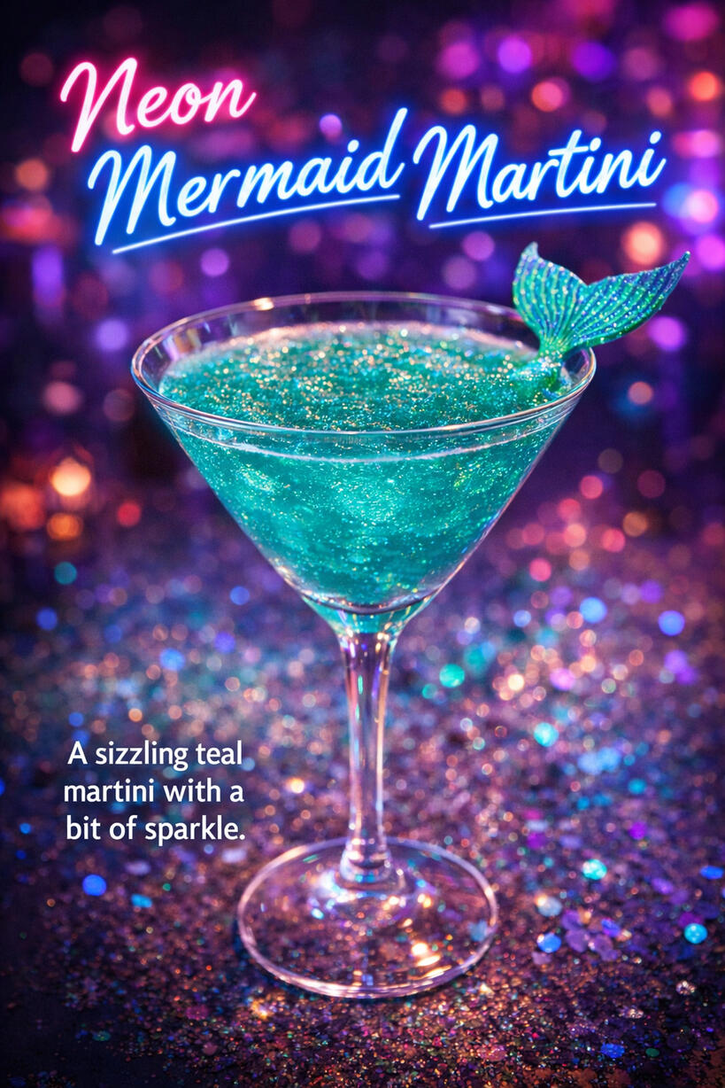 Neon Mermaid Martini Neon Mermaid Martini